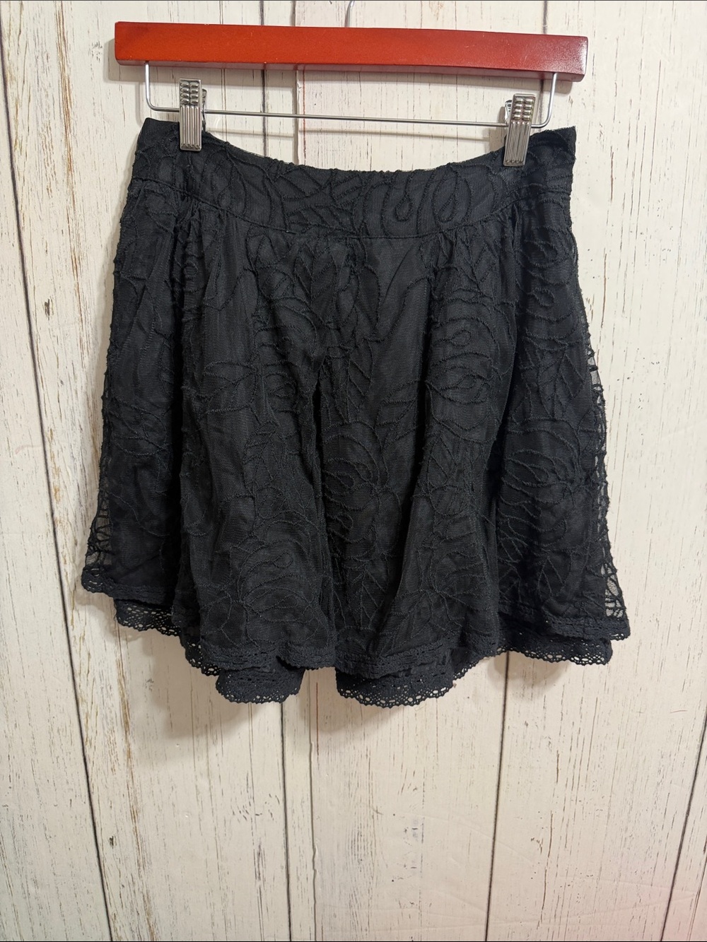 Free People Black Lace Mini Skirt - Picture 2 of 8